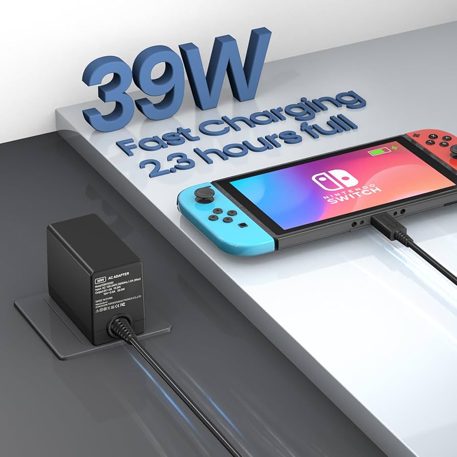 Amazon.com: Charger for Nintendo Switch,39w AC Power
